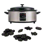 Hot Stone Set small incl. heating unit and 41 stones, 47-pcs.