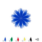 Juggling cloth, 65x65 cm, 10 cloths