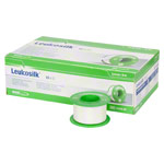 Leukosilk roll plaster without cover, 5 m x 2,5 cm, 12 pieces