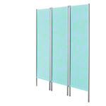Lightweight screen 3-leaf, HxQ 165x156 cm