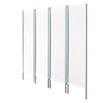Lightweight screen 4-leaf, HxB 165x204 cm