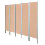 Lightweight screen 5-leaf, HxW 165x259 cm