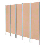 Lightweight screen 5-leaf, HxW 165x259 cm
