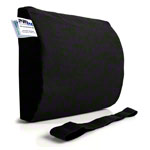 Lumbar cushion with cover and belt