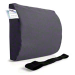 Lumbar cushion with cover and belt