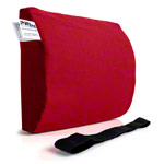 Lumbar cushion with cover and belt
