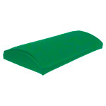 Lumbar pad with synthetic leather cover hard, LxBxH 33x21x6 cm