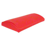 Lumbar pad with synthetic leather cover hard, LxBxH 33x21x6 cm
