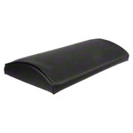 Lumbar pad with synthetic leather cover hard, LxBxH 33x21x6 cm