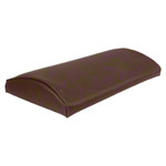 Lumbar pad with synthetic leather cover hard, LxBxH 33x21x6 cm