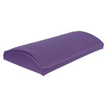 Lumbar pad with synthetic leather cover hard, LxBxH 33x21x6 cm
