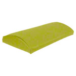Lumbar pad with synthetic leather cover hard, LxBxH 33x21x6 cm