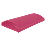 Lumbar pad with synthetic leather cover hard, LxBxH 33x21x6 cm