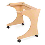 ManuTherm rolling table for ManuTherm heat therapy Box, Height: 67 cm