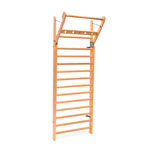 NOHRD Wall bars oak, foldout, HxWxD 230x80x13 cm, 14 bars