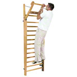 NOHrD Wall bars oak, foldout, HxWxD 230x80x13 cm, 14 bars