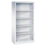 Office bookcase with 4 shelves, H x W x D 195 x 93 x 50 cm