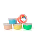 Physioflex therapy kneading mass, set: 450 g, 1x each extra soft, soft,medium, hard, extra hard