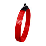 Plastic gymnastic hoops, set of 10, 70 cm diameter, with carrying handle