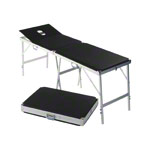 Portable Massage Table Alumed incl. headboard and nose slit LxWxH 184x55x70-79 cm