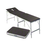 Portable Massage Table Alumed incl. headboard and nose slit LxWxH 184x55x70-79 cm
