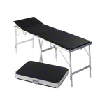 Portable Massage Table alumed incl. headboard, LxWxH 184x55x70-79 cm