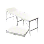 Portable Massage Table alumed incl. headboard, LxWxH 184x55x70-79 cm