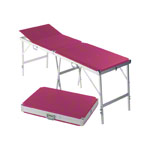 Portable Massage Table alumed incl. headboard, LxWxH 184x55x70-79 cm