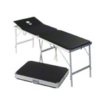 Portable Massage Table alumed incl. headboard and nose slit , LxWxH 189x60x70-79 cm