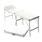 Portable Massage Table alumed incl. headboard and nose slit , LxWxH 189x60x70-79 cm