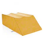 Positioning wedge with 2 flat leg recesses, L x W x H 75 x 42 x 22 cm