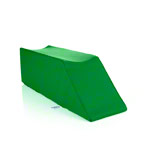 Positioning wedge with flat leg recess, L x W x H 75 x 20 x 22 cm