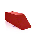 Positioning wedge with flat leg recess, L x W x H 75 x 20 x 22 cm