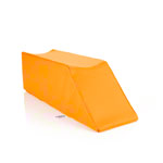 Positioning wedge with flat leg recess, L x W x H 75 x 20 x 22 cm