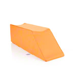 Positioning wedge with flat leg recess, L x W x H 75 x 20 x 22 cm