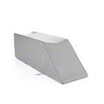 Positioning wedge with flat leg recess, L x W x H 75 x 20 x 22 cm