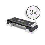 REEBOK Step semi-professional incl. DVD,  black-white