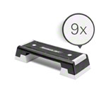 REEBOK Step semi-professional incl. DVD,  black-white