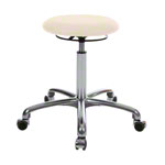 Rotatory stool exclusive with cushion and wheels