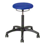 Rotatory stool standard with cushion and wheels