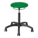 Rotatory stool standard with cushion and wheels
