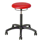 Rotatory stool standard with cushion and wheels