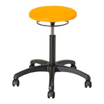Rotatory stool standard with cushion and wheels