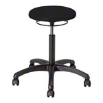 Rotatory stool standard with cushion and wheels