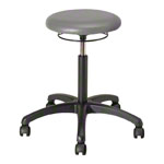 Rotatory stool standard with cushion and wheels