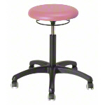 Rotatory stool standard with cushion and wheels