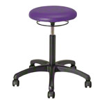 Rotatory stool standard with cushion and wheels