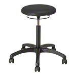 Rotatory stool standard with cushion and wheels