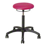 Rotatory stool standard with cushion and wheels