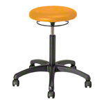 Rotatory stool standard with cushion and wheels